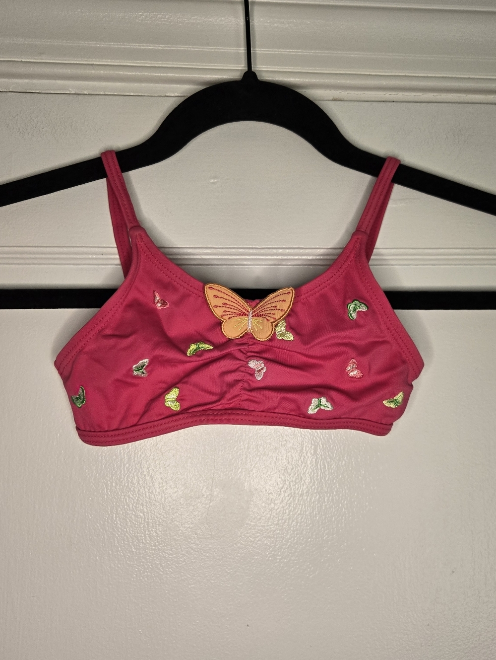 Gymboree Embroidered Butterfly Swim Top - 2T - Pink & Orange